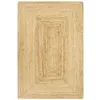 Image de vidaXL Tapis Fait à la Main Jute Moquette Carpette Plancher Coussin de Sol Salon Chambre à Coucher Intérieur Salle de Séjour Maison Naturel 80x160 cm