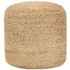 Image de Pouf fait à la main 40 x 45 cm Jute
