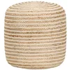 Image de vidaXL Pouf fait main 40x45 cm jute248074
