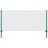 Image de vidaXL Draadgaashek met palen 25x1 m staal groen144605