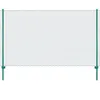 Image de vidaXL Draadgaashek met palen 25x1,5 m staal groen144606