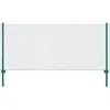 Image de vidaXL Draadgaashek met palen 25x1 m staal groen144610