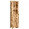 Image de vidaXL Bois Massif Manguier Bibliothèque Étagère à Livres Meuble de Rangement 247329