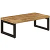 Image de Table basse 100x50x35 cm Bois de manguier solide et acier