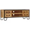 Image de vidaXL Meuble TV avec tiroirs 120 x 30 x 40 cm Bois massif de manguier
