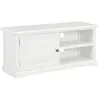 Image de vidaXL Meuble TV Blanc 90 x 30 x 40 cm Bois