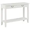Image de Table console Blanc 110x35x80 cm Bois