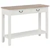 Image de Table console Blanc 110x35x80 cm Bois