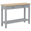 Image de vidaXL Wandtafel 110x35x80 cm hout grijs249902