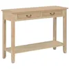 Image de vidaXL Table Console Etagère de Rangement Table d'Entrée avec 2 Tiroirs Table de Salon Table de Couloir Maison Intérieur Salle de Séjour Bois