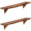 Image de vidaXL Wandschappen 2 st 90x20x18 cm massief acaciahout247928