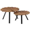 Image de Tables basses 2 pcs Bois de récupération massif