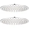 Image de vidaXL Pomme de douche plongeante 2 pcs Acier inoxydable Ø 30 cm
