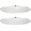 Image de vidaXL Pomme de douche plongeante 2 pcs Acier inoxydable Ø 50 cm