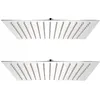 Image de vidaXL Pomme de douche plongeante 2 pcs Acier inoxydable 25x25 cm