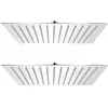 Image de vidaXL Pomme de douche plongeante 2 pcs 30x30 cm Acier inoxydable