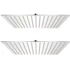 Image de vidaXL Pomme de douche plongeante 2 pcs Acier inoxydable 40x40 cm