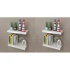 Image de Étagères murales 4 pcs Blanc 40 cm