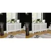 Image de vidaXL Cache-radiateurs 2 pcs Blanc MDF 152 cm