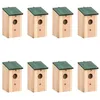 Image de vidaXL 8 pcs Nichoirs Bois 12x12x22 cm