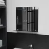 Image de vidaXL Miroir Mural avec Etagère Miroir Cosmétique Maquillage Miroir de Décoration Salle de Bain Chambre Maison Intérieur 40x40 cm Verre Trempé