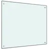 Image de vidaXL Spatscherm keuken 70x60 cm gehard glas wit249453