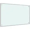 Image de Dosseret de cuisine Blanc 80x50 cm Verre trempé
