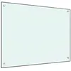 Image de vidaXL Spatscherm keuken 80x60 cm gehard glas wit249456