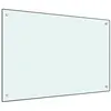 Image de Dosseret de cuisine Blanc 90x60 cm Verre trempé