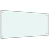 Image de vidaXL Dosseret de cuisine Blanc 100x50 cm Verre trempé 249461