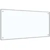 Image de vidaXL Spatscherm keuken 100x50 cm gehard glas transparant249476