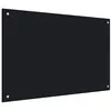 Image de vidaXL Spatscherm keuken 90x60 cm gehard glas zwart249489