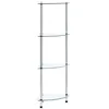 Image de vidaXL Kastje 4-laags 30x30x100 cm gehard glas transparant249515