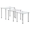 Image de Tables gigognes 3 pcs Transparent Verre trempé