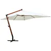 Image de Parasol droit vidaxl rectangulaire toile en polyester mat en bois 400 x 300