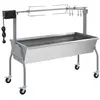 Image de vidaXL Barbecue Charbon de Bois 4 Roues Tournebroche Électrique Jardin Maison 40236