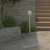Image de Lampadaire de jardin - VIDAXL - 1 lampe - Acier inoxydable - Blanc - 110 cm