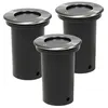Image de vidaXL 3 pcs Lampes encastrables au sol d'extérieur Rond