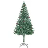 Image de vidaXL Arbre de Noël artificiel avec pommes de pin 180 cm