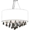 Image de vidaXL Lustre Moderne Plafonnier Cristal Lampe Éclairage Lumière Salon Maison 60345