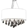Image de vidaXL Lustre avec 85 cristaux Blanc