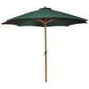 Image de vidaXL Parasol 258 cm Toile Verte Polyester Auvent de Jardin Parasol de Plage 40436