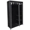 Image de Garde robe pliable Noir 110 x 45 x 175 cm