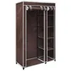 Image de vidaXL Kledingkast stof bruin 60721