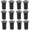 Image de vidaXL 12 pcs Lampes encastrables au sol d'extérieur Rond