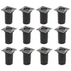 Image de vidaXL 12 pcs Lampes encastrables au sol d'extérieur Carré