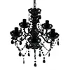 Image de vidaXL Lustre avec 5 Ampoules Cristal Plafonnier Lumière Salon Chambre Maison 240308