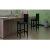 Image de Tabourets de bar lot de 6 noir similicuir