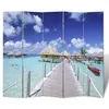 Image de vidaXL Cloison de séparation pliable 200 x 170 cm Plage