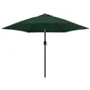 Image de Parasol met stalen paal 3 m groen40769